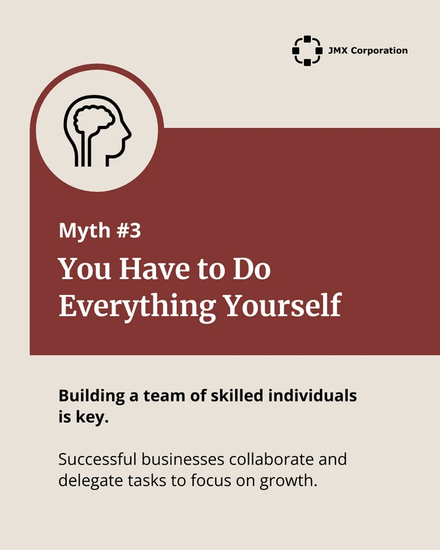 Entrepreneurship Myths LinkedIn Carousel Template - Page 4