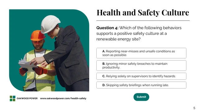 Company Health and Safety Quiz Presentation - Page 5