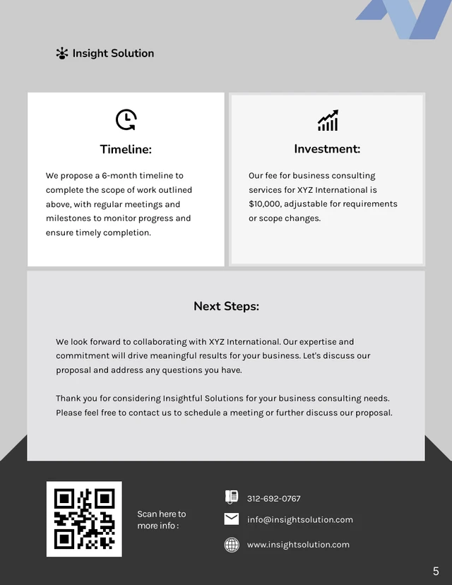 Business Strategy Optimization Consultant Proposal - Page 5