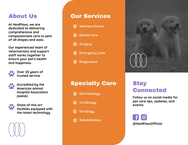 Veterinary Care Information Brochure - Page 2