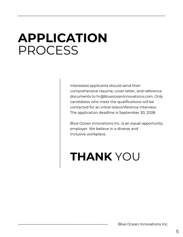 Black And White Minimalist Design Job Proposal - Page 5