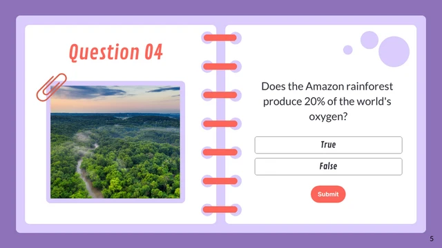 Purple Book Quizzes Presentation - Page 5