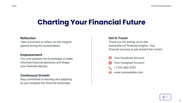 Blue and Orange Modern Finance Presentation - Page 5