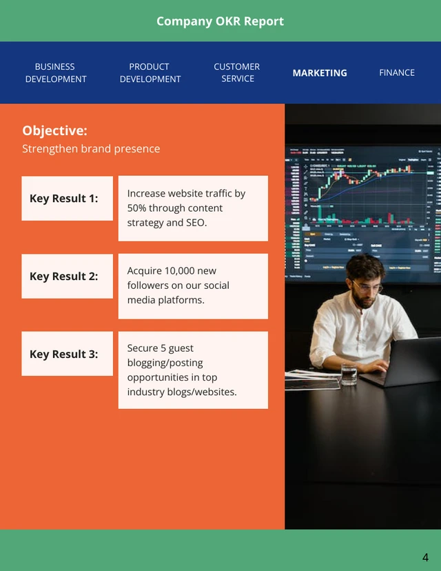 Pop Color Orange Blue Green OKR Report - Page 4