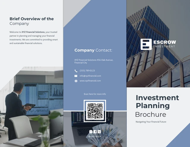 Investment Planning Brochure Template