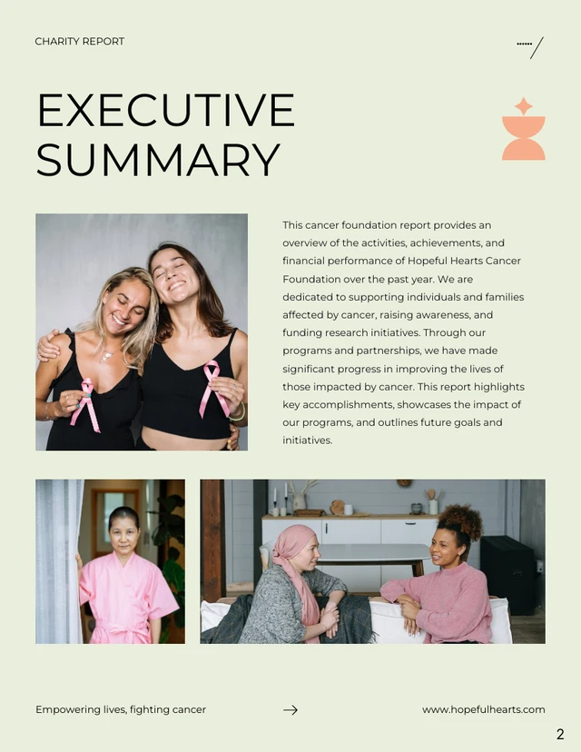 Black Orange and Tosca Annual Charity Report - Page 2