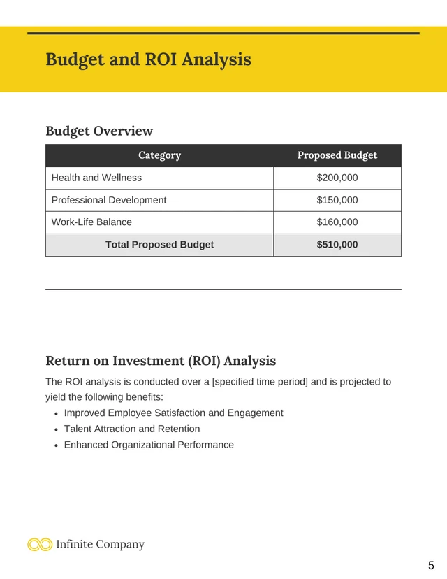 Internal Employee Benefits Proposal - Page 5