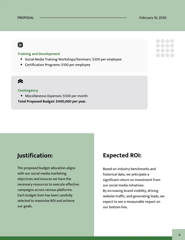 Social Media Budget Allocation Proposal - Page 4