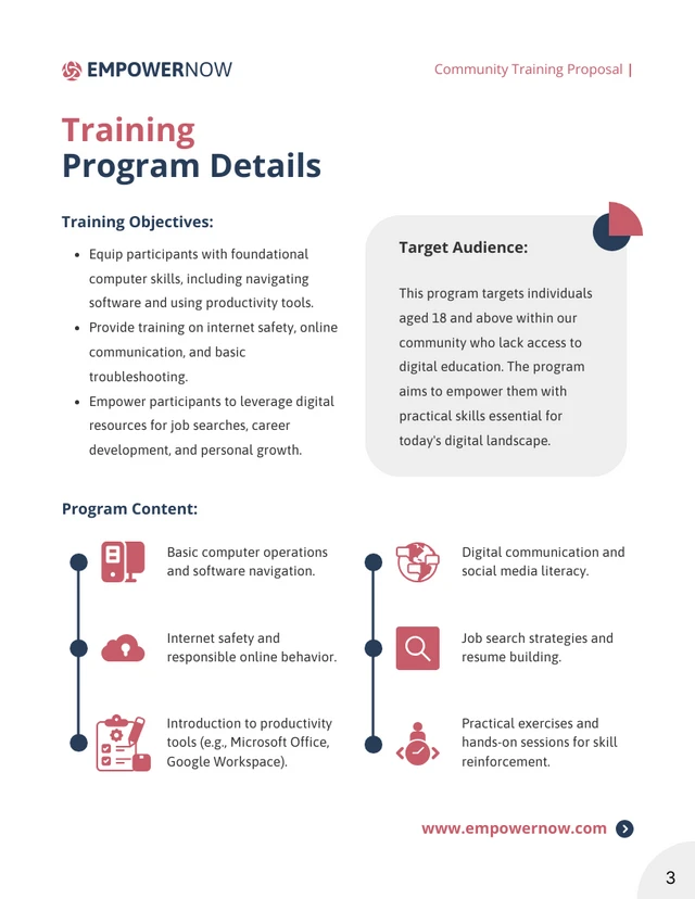 Community Training Proposals - Page 3