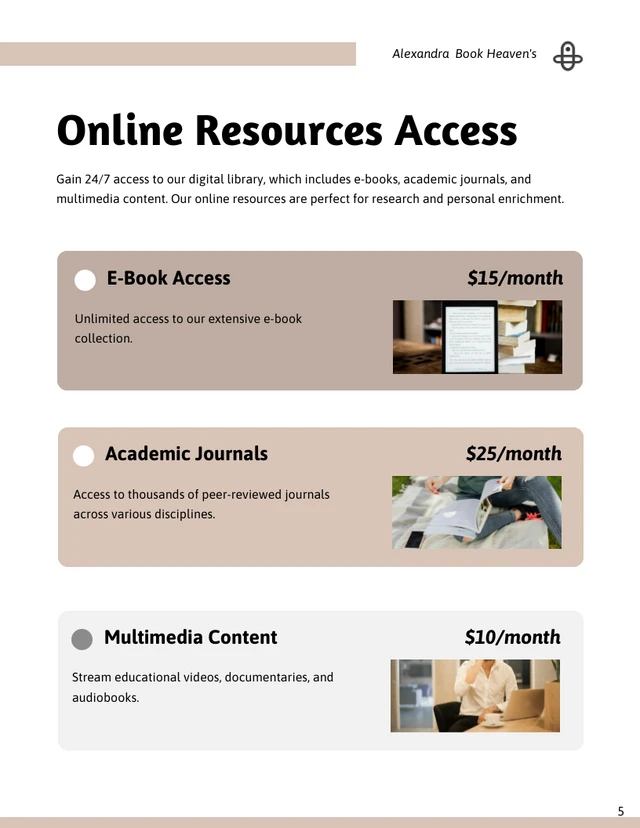 Library Card Catalog Template - Page 5