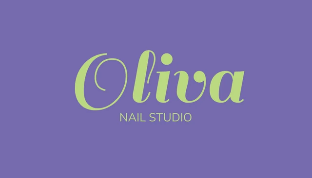 Modern Purple Business Card Nail-Art - Page 1