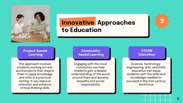 Colorful Modern Education for the Future Presentation - Page 4