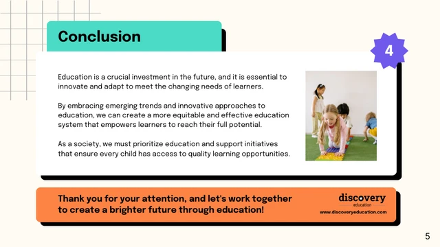 Colorful Modern Education for the Future Presentation - Page 5