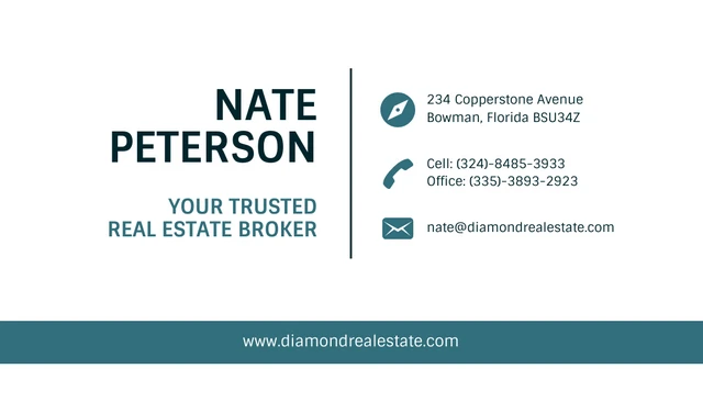 Simple Residential Real Estate Business Card - Page 2