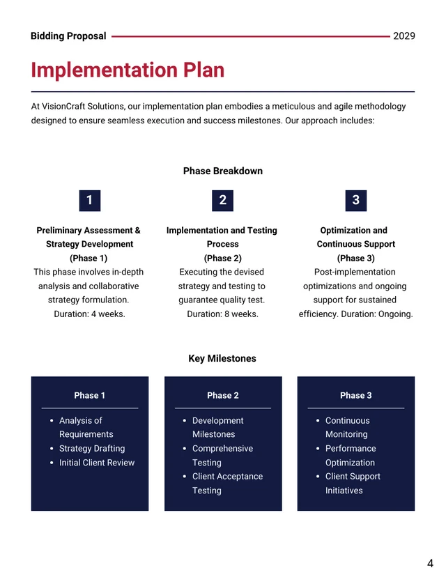 Request for Proposals Response - Page 4