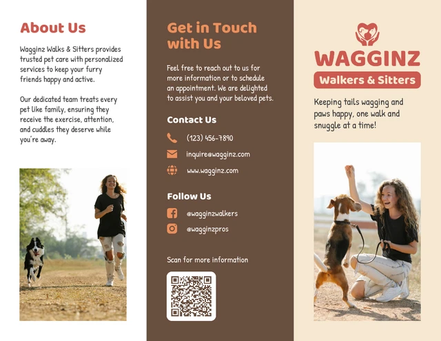 Dog Walking & Pet Sitting Brochure - Page 1