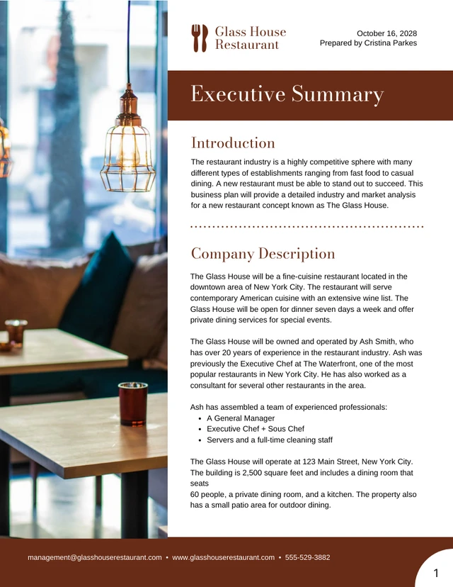 Free Executive Summary Template