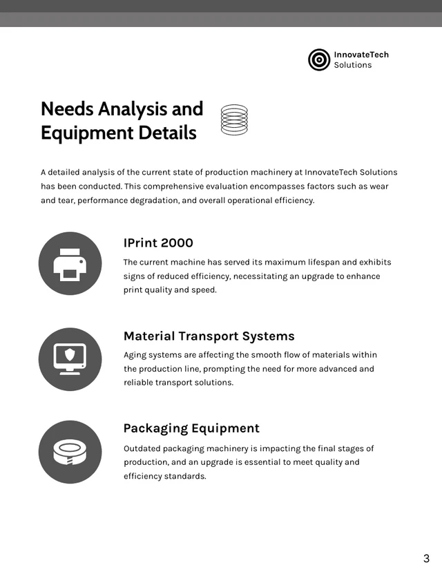 Equipment Upgrade Proposal - Page 3