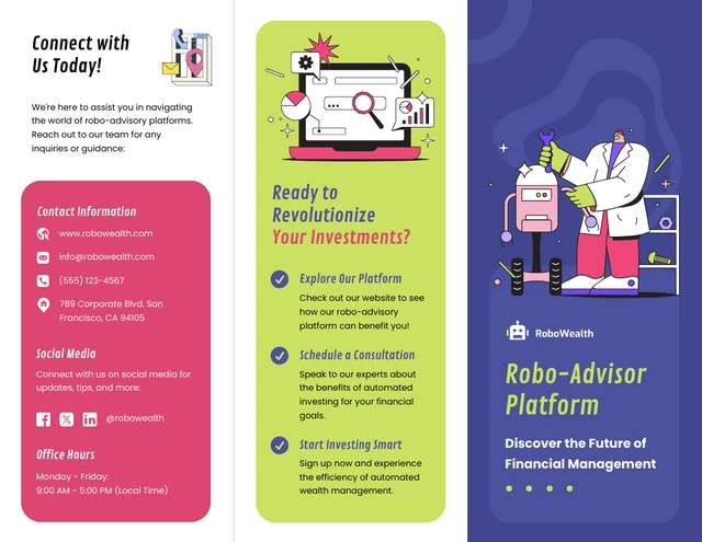 Robo-Advisory Platforms Z-Fold Brochure - Page 1