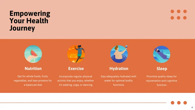 Simple Orange and White Health Presentation - Page 4