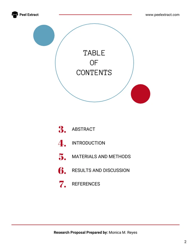 Research Proposal Template - Page 2