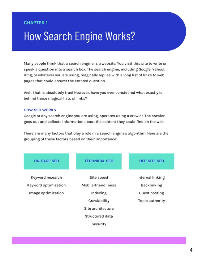 SEO Beginner Guide eBook - Page 4