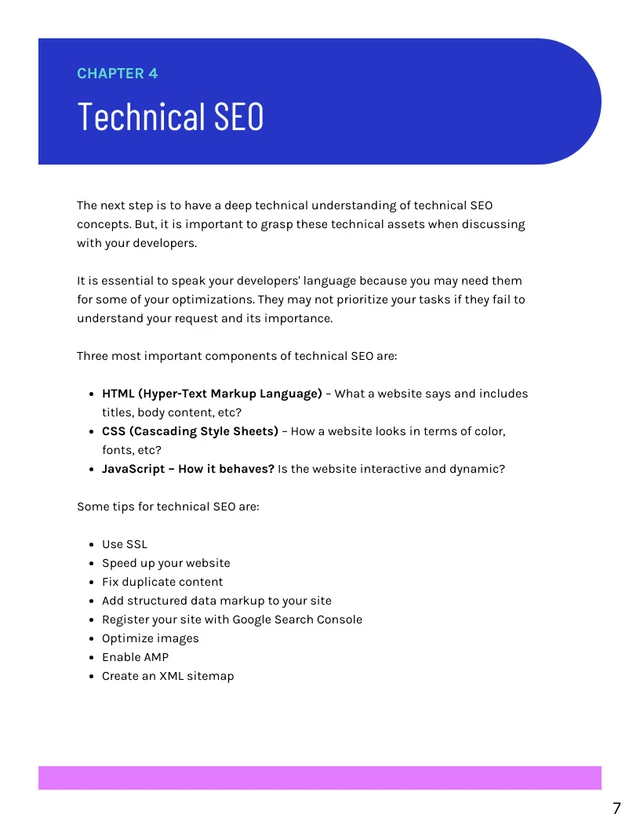 SEO Beginner Guide eBook - Page 7