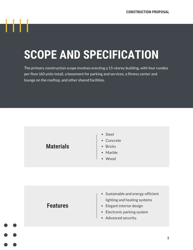 Modern Minimalist Yellow And Gray Construction - Page 2