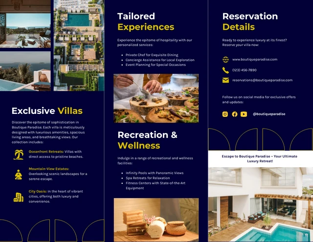 Luxury Villa Rental Brochure - Page 2