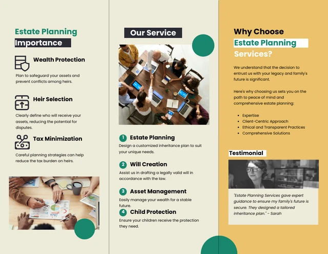 Estate Planning Services Brochure - Page 2