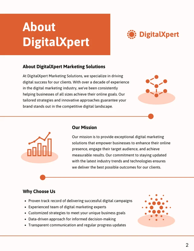 Professional Orange Pricing Proposal - Page 2