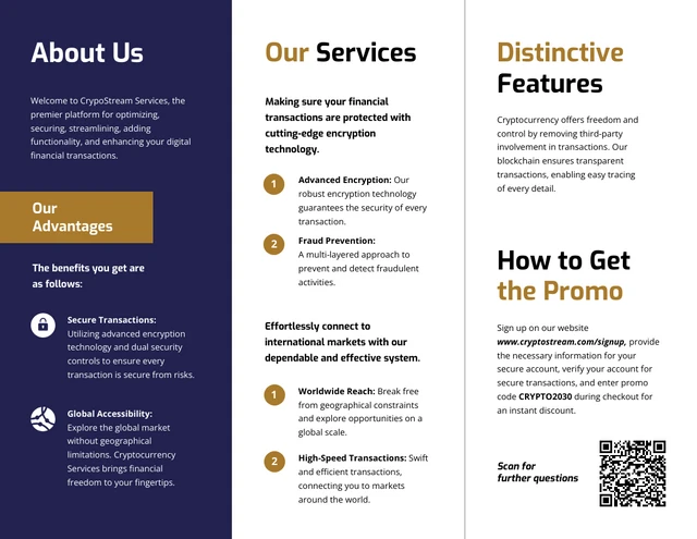 Cryptocurrency Services Z-Fold Brochure - Page 2