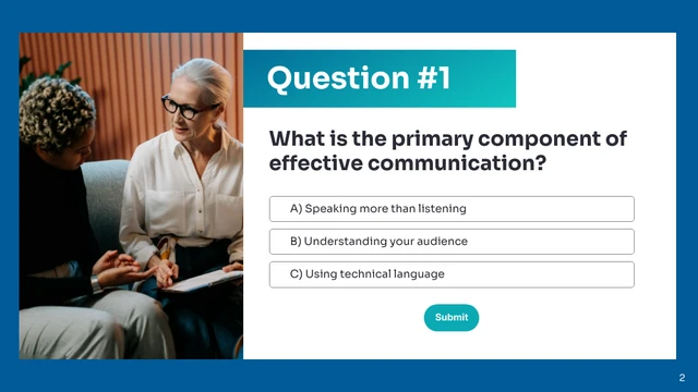 Effective Communication Workshop Quiz Presentation - Page 2