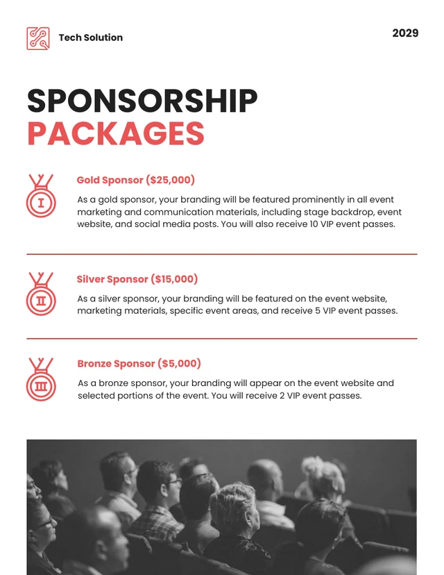 White And Red Sponsorship Proposal - Page 5