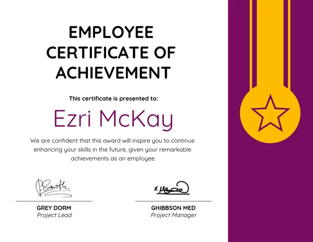 Visual Magenta Professional Certificate Template