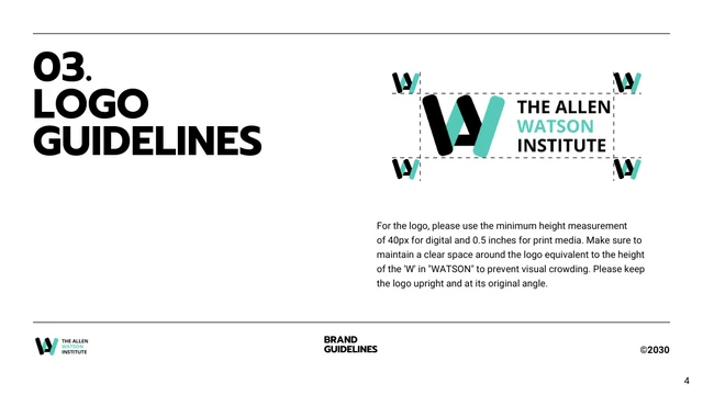 Green, Black, White Minimalist Brand Guideline Presentation - Page 4