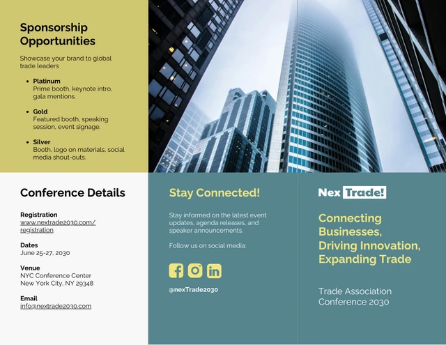 Trade Association Conference Brochure - Page 1