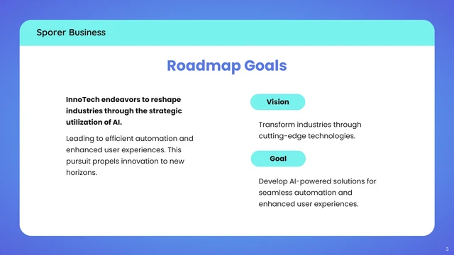 Blue Mint Modern Simple Roadmap Presentation - Page 3