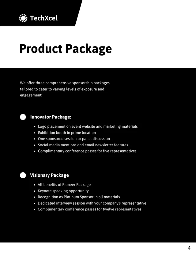 Black White Minimalist Pricing Proposal - Page 4