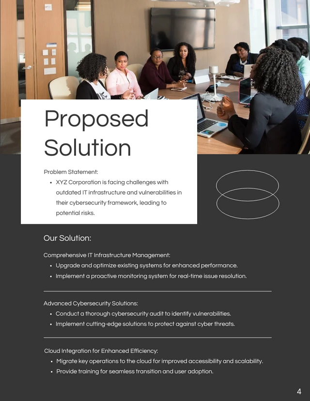 Minimalist Black and White Business Proposal - Page 4