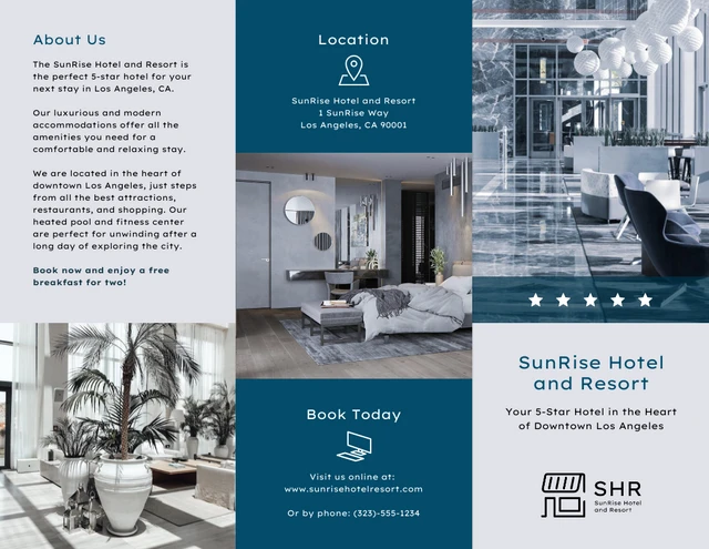 Hotel Brochure Template - Page 1