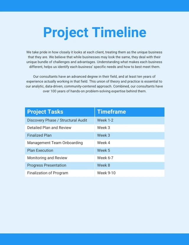 Business Consulting Services Proposal - Page 5