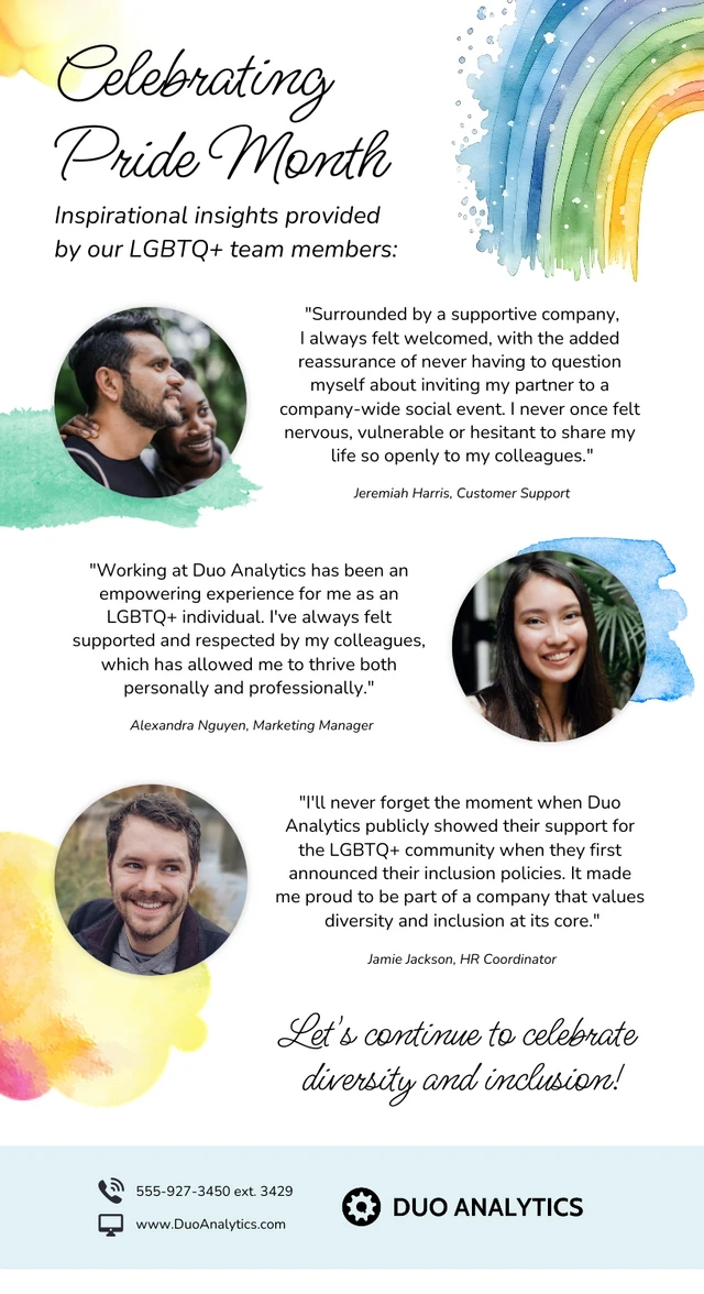 LGBTQ+ Employees: Inclusive Pride Month Email Newsletter Template