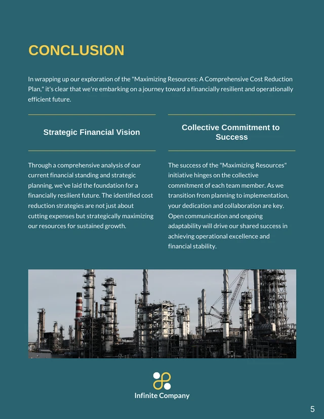 Cost Reduction Initiative Proposal - Page 5