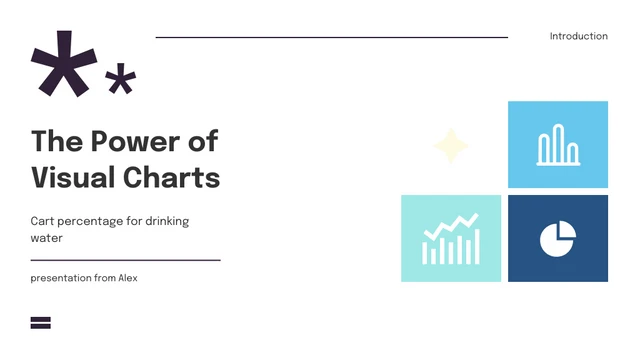 white simple minimalist percentage for drink visual charts presentation - Page 1