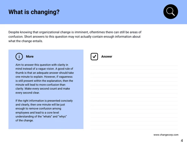 Change Management Questionnaire Handbook - Page 4