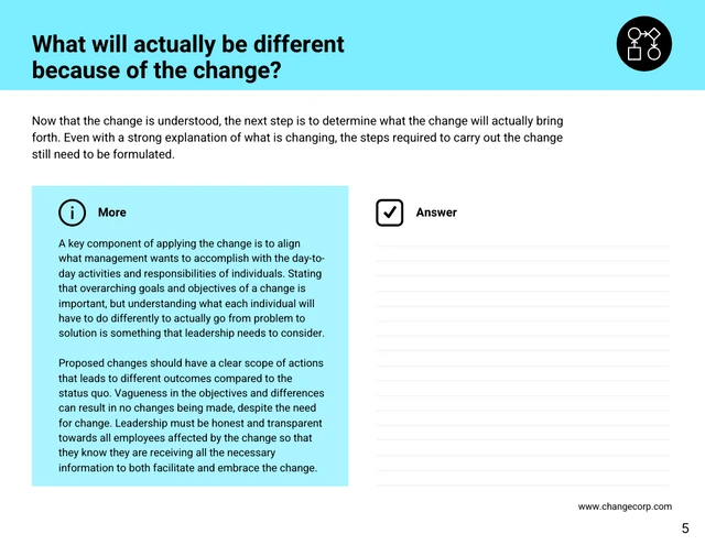 Change Management Questionnaire Handbook - Page 5