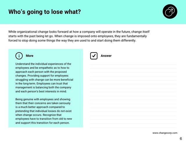 Change Management Questionnaire Handbook - Page 6