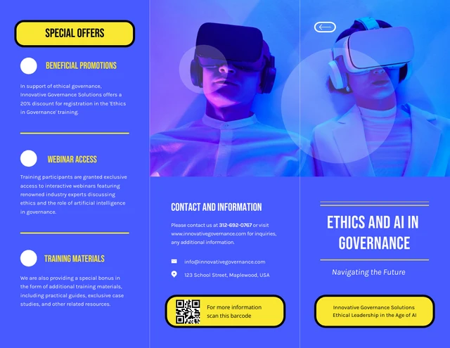 Ethics and AI in Governance C Fold Brochure - Page 1