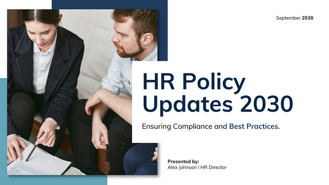 HR Policy Updates Presentation Template - Page 1